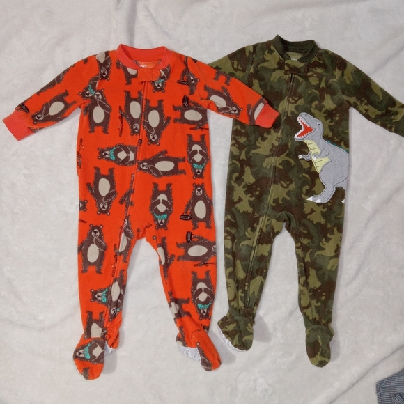 Carter's Other - Carter's Flame Resistant Fleece Footies 12M